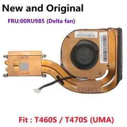 New Original UMA CPU Cooling Fan Heatsink Radiator Cooler For Lenovo Thinkpad T460S T470S Laptop 00UR985 Delta