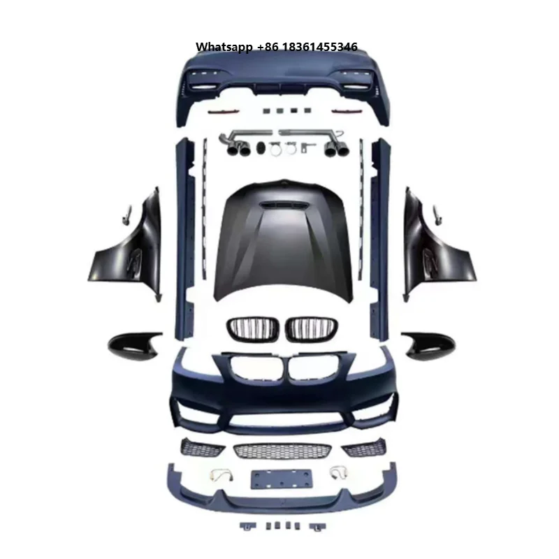 For 2026 New Type High Quality PP+carbon Fiber Tail Throat 2006-2013 Car Bumpers E92 E93 Refitted M3 M4 Looks Bodykit F
