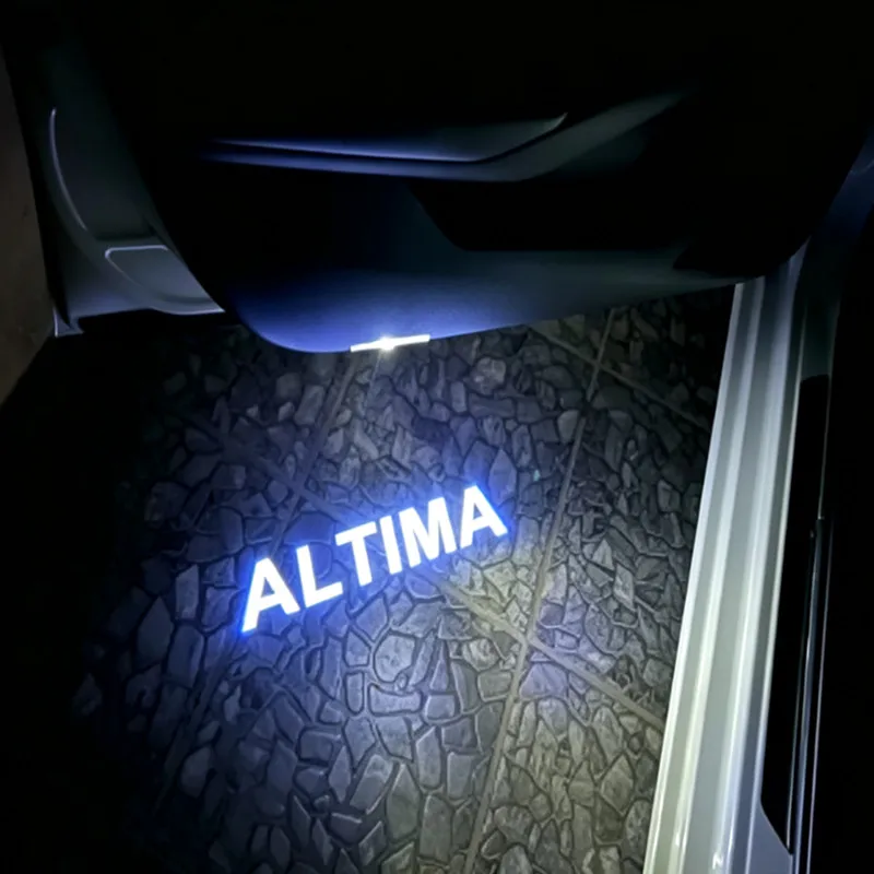 2PCS LED Car Door HD Laser Welcome Courtesy Lamp Ghost Shadow Projector Light Never Fade For Nissan Altima 2005-2022