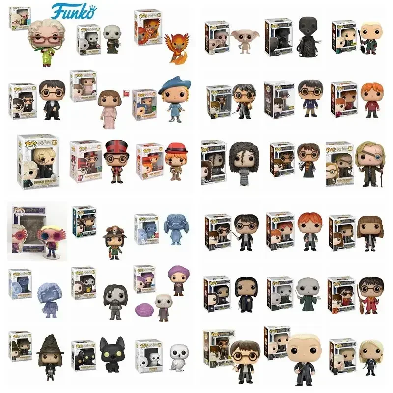 FUNKO POP Novos Estilos Bellatrix 29 #   Dumbledore Dobby Snape Voldemort Luna RON Hermione Figuras de brinquedo Coleção Modelo Brinquedo Presentes