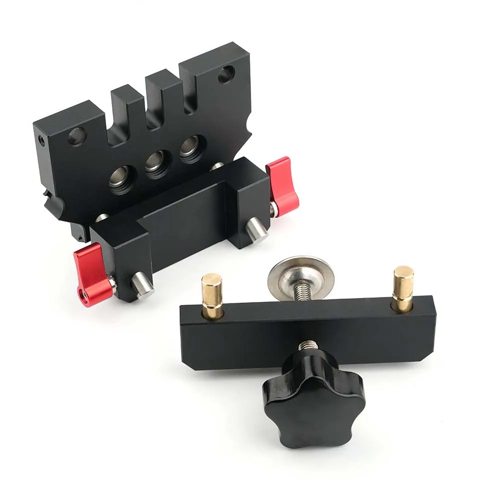 Self Centering Dowel Jig For Woodworking Accurate Hole Drilling Tool Aluminum Alloy Body Compact Design For DIY Projects