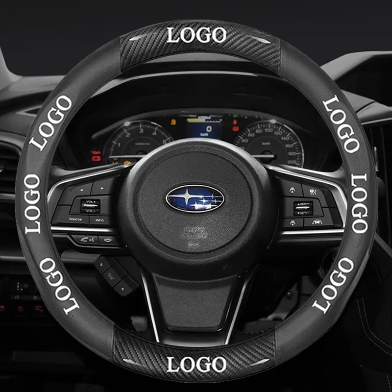 Anti-slip Microfiber leather car suede steering wheel cover for Subaru STI ascent BRZ forseter Impreza Legacy Outback XV Levorg