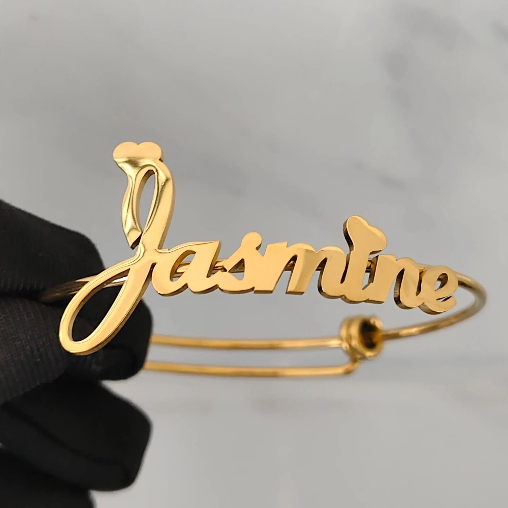 

DHQH оптовая продажа индивидуальное имя регулируемый браслет персонализированный регулируемый браслет с буквами подарок на день Святого Валентина Прямая доставка