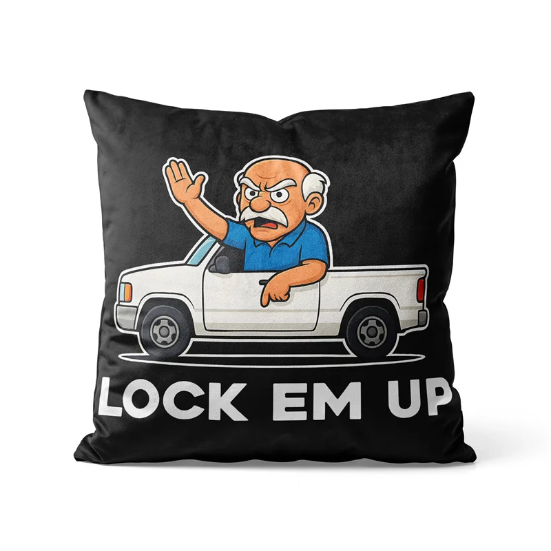 Gaslight Gatekeep Girlboss Funny Lock EM UP Private Property Throw Pillow Covers Cushion Cases Pillowcases 45cm x 45cm