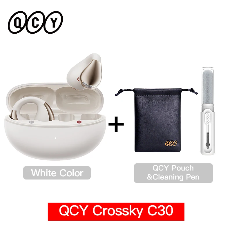 Qcy-crossky c30ワイヤレスヘッドセット,Bluetooth 5.4,オープンイヤー
