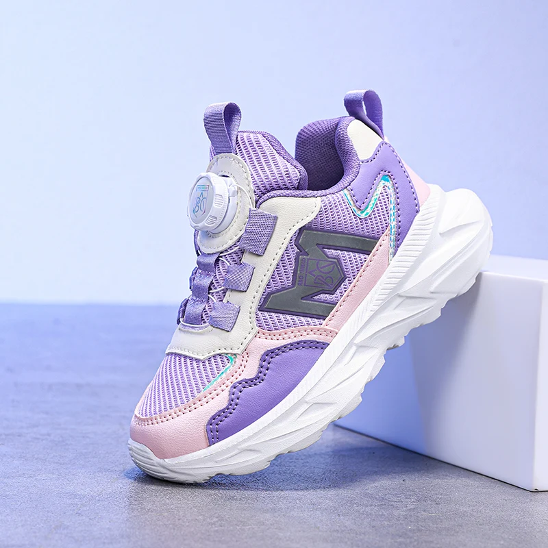 

Детские кроссовки для девочек с дышащей сеткой, летние повседневные школьные теннисные туфли на плоской подошве, легкие кроссовки для бега на открытом воздухе для детей