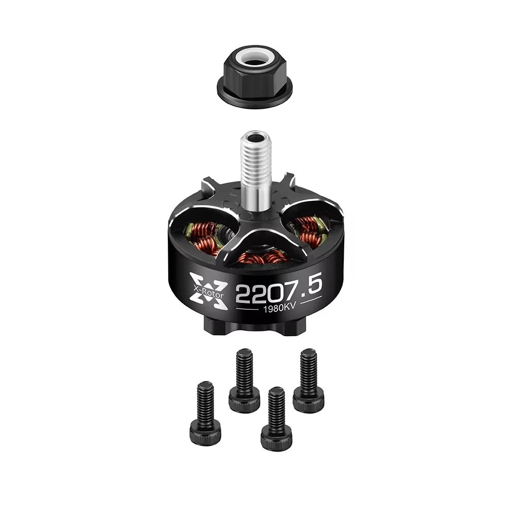 Hobbywing XRotor 2207.5 1780KV 1980KV 4~6S Lipo Brushless Motor 5mm Shaft Suitable 5inch Flower Fly Traversing Drone RC