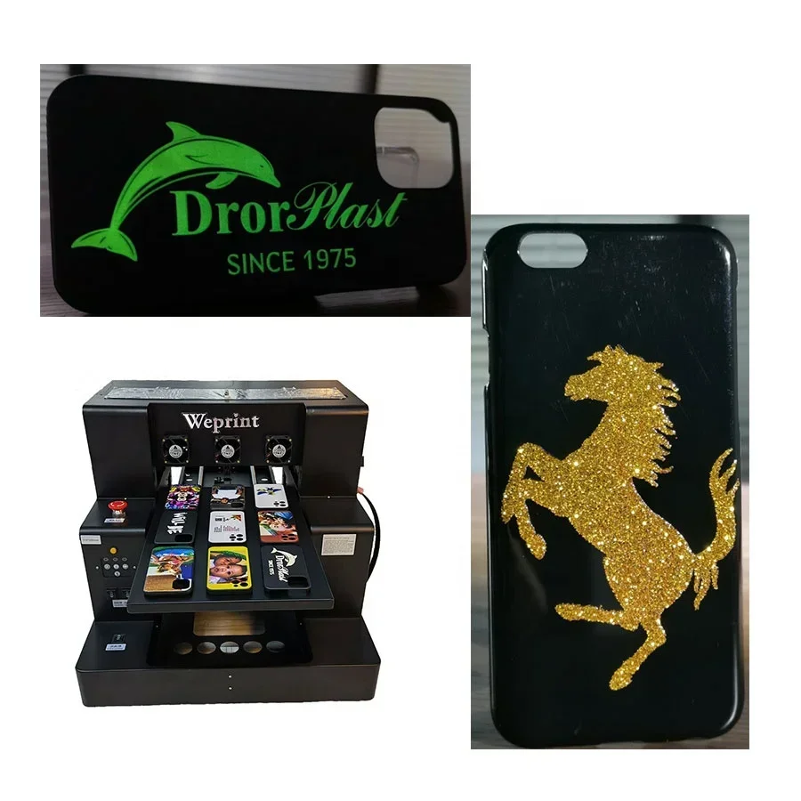 Cheapest 3d texture effect uv phone case printer sticker machine A4  WE-UV2130 UV Phone Case Printer