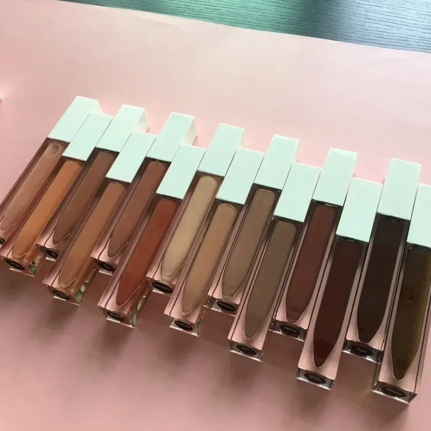 カスタムロゴカスタマイズされたリップグロス P25-1 チューブプライベートラベル顔料ノンスティック選択マット光沢のある防水メイクアップ卸売