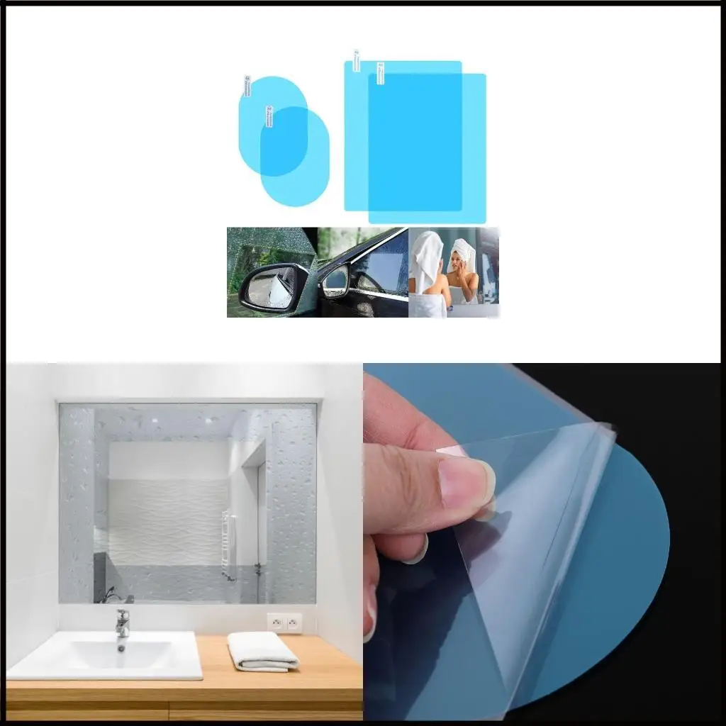 

4pcs против тумана пленка автомобиль задний вид зеркал водонепроницаем