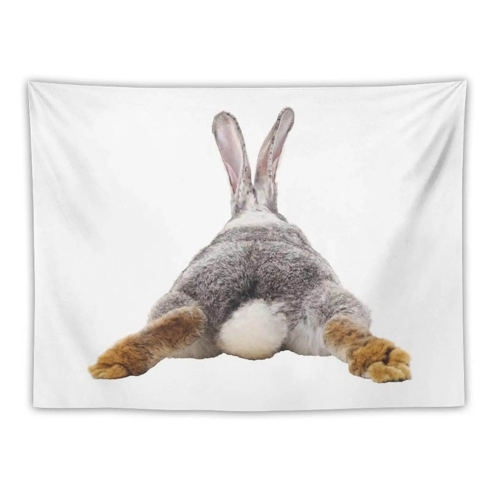 

New Cute Bunny Rabbit Tail Butt Image Picture Tapestry Wall Mural Outdoor Decor Funny Tapestry Cute Decor