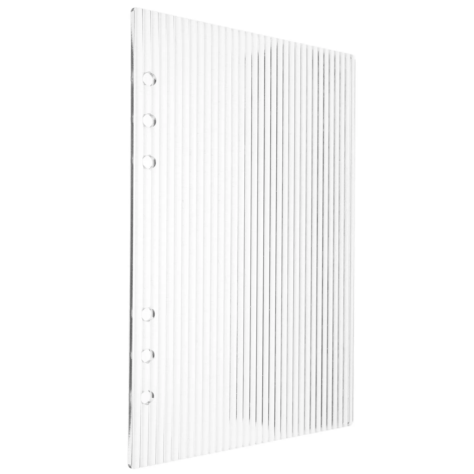 Raccoglitore a 6 anelli con copertina in acrilico trasparente A5 Agenda trasparente Notebook Journal Budget Organizer Copertina per agenda da viaggio