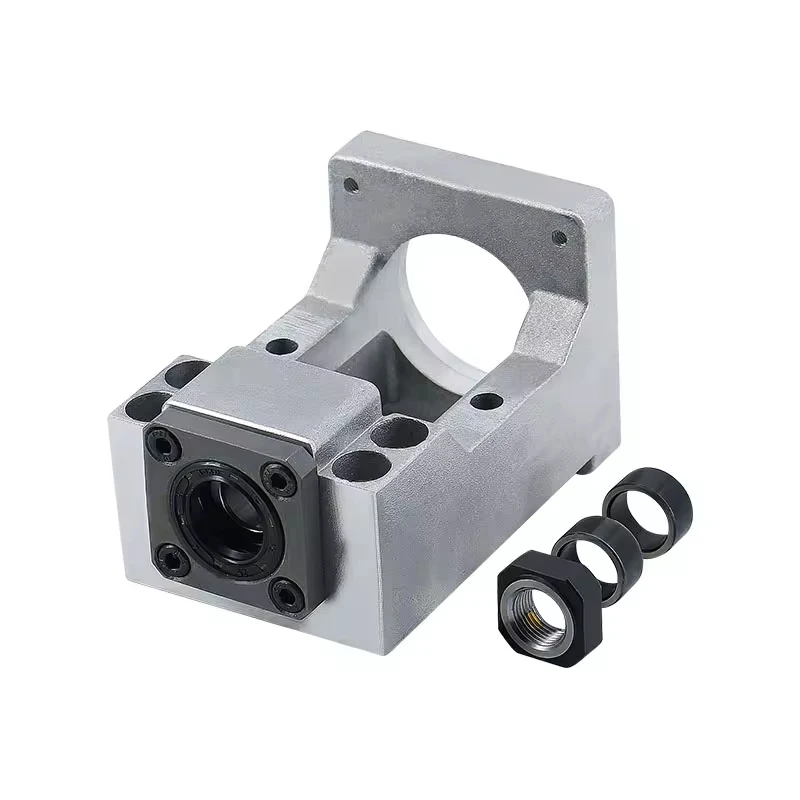 HTNC HM12 HM15 Aluminum Integrated Motor Mount Bracket Ball Screw Support for NEMA23 NEMA24 Stepper Servo Motor CNC