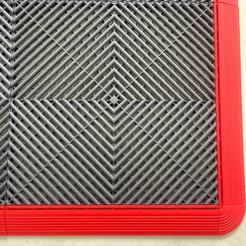 

High Quality Cheap Price Anti-slip Plastic Floor Interlocking Garage Floor Tiles Car Wash Shop Work Shop