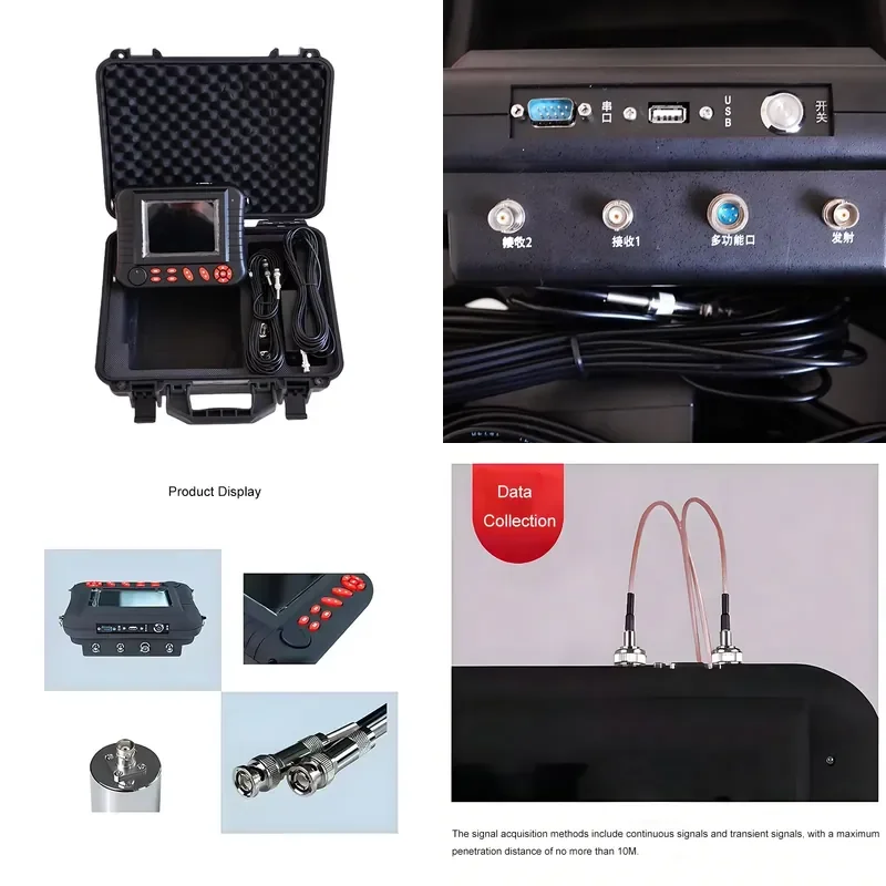 Portable High Precision Non Metallic Ultrasonic Detector IP55 0.5% Accuracy for Concrete Strength Testing