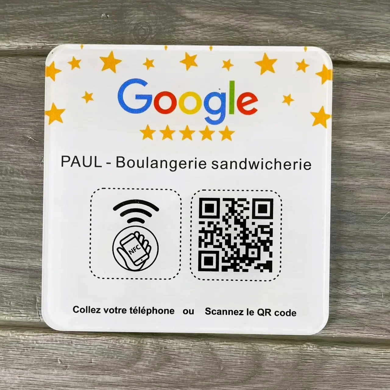 Imagem -06 - Nfc Google Review Sign Nfc Tap or Scan Code Google Business Feedback One Sinal de Código qr sem Contato Etiqueta Social