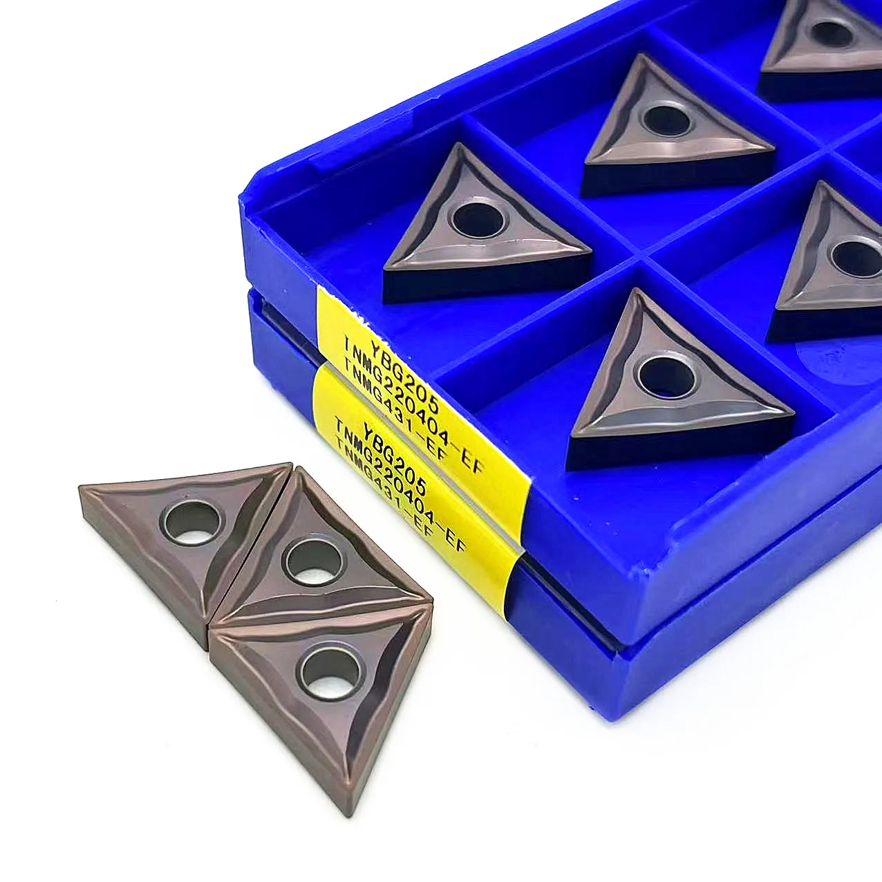 Carboneto inserir TNMG220404 EF TNMG220408 EF YBG205, YBG205 M20-M40, processamento original, aço inoxidável, 10pcs