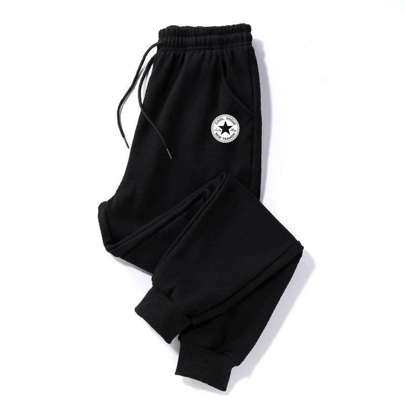 Trendy heren casual sportbroek dunne lichtgewicht losse harlan manchetten negen punten joggingbroek zomer faion streetwear