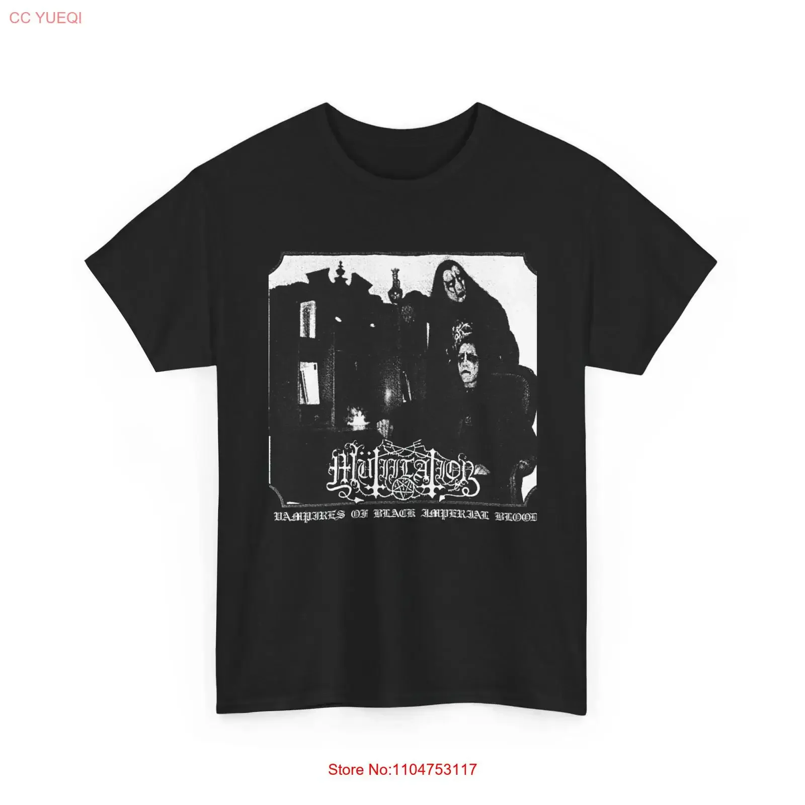 T-shirt vintage Mutilation Black Metal Band, effet délavé, légèrement déchiré, vêtement de créateur, graphisme mode doux, streetwear décontracté et stylé