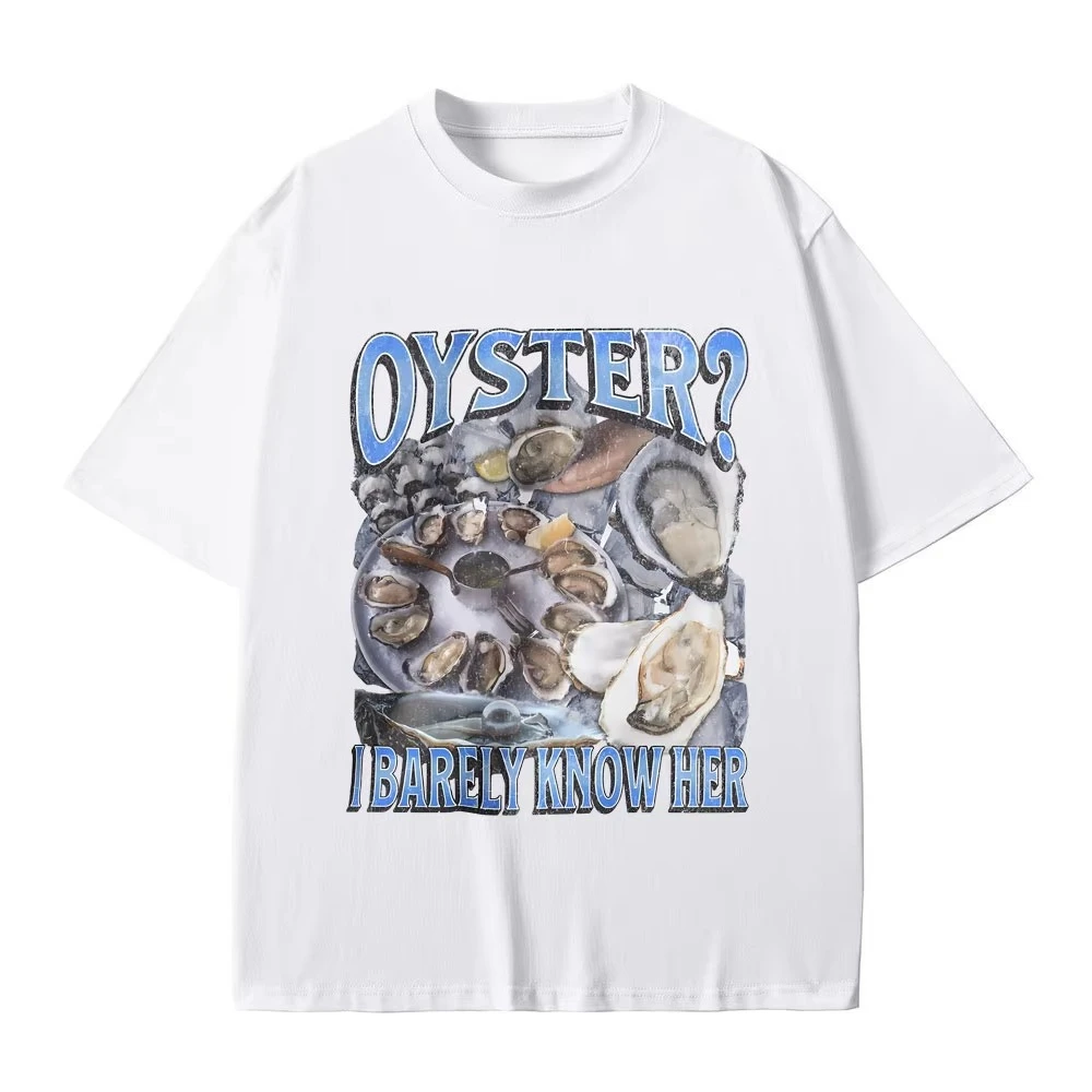 أنا فقط أعرف لها مضحك الجرافيك تي شيرت الذكور أزياء خمر الشارع الشهير الصيف الرجال النساء المتضخم Crewneck قصيرة الأكمام للجنسين