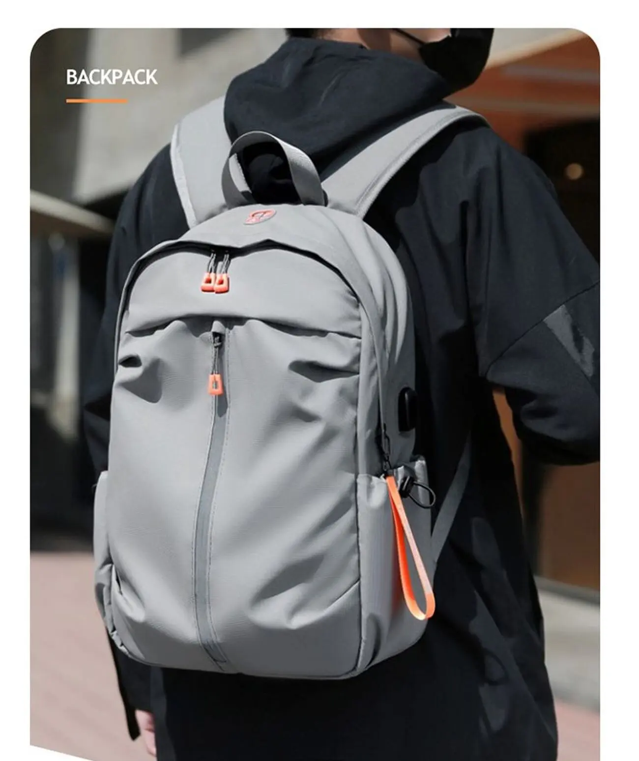 Mochila impermeable multifuncional para hombre, bolsa para ordenador portátil de negocios, con carga Usb, informal, para la escuela, novedad