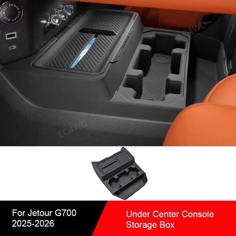 Off Raod 4X4 Interior Accessories Under Center Console Multifunctional Storage Box For Chery Jetour G700 2025 2026