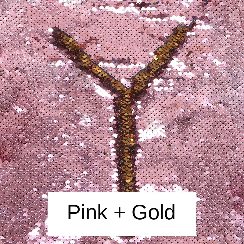Two Colors Sequin Fabric Creative for Clothing Graffiti Wall Background Cloth Designer Diy Sewing Material Wholesale image 3