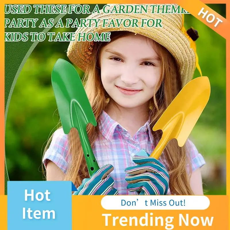 

12 Pack Mini Colorful Hand Shovel Metal Hand Shovel Transplanting Garden Shovel For Flower Soil Planting Succulent