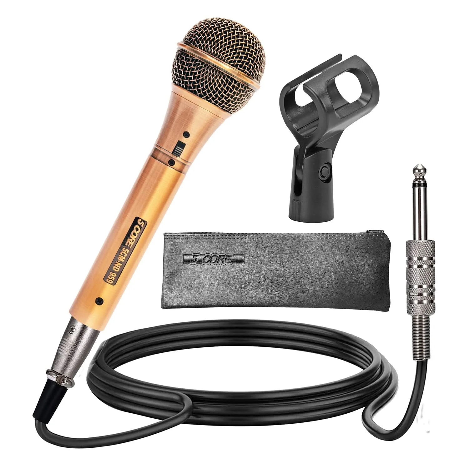 

5 Core XLR Microphone Dynamic Mic Karaoke Singing Studio Microfono Handheld Mics ND-959 Elantra