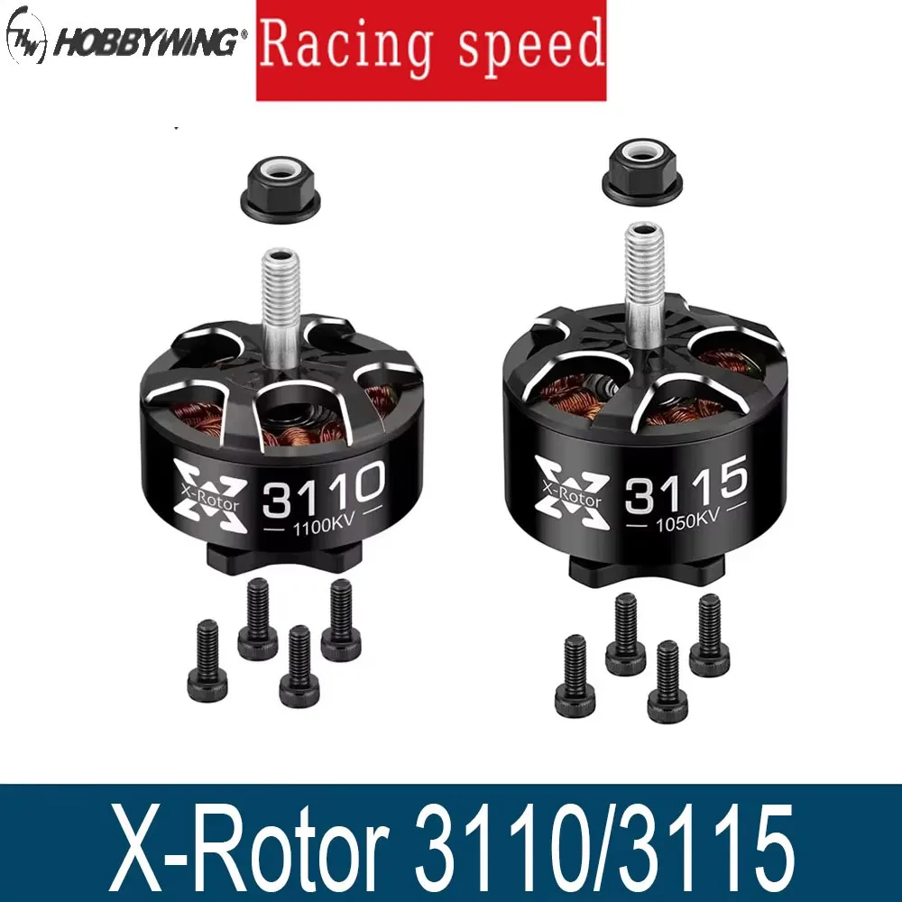 

Hobbywing XRotor 3110 900/1150KV & 3115 900/1050KV 4-6S M5 Shaft BL – 8/9/10" FPV Motors, High-Cooling, HD Racing/Freestyle