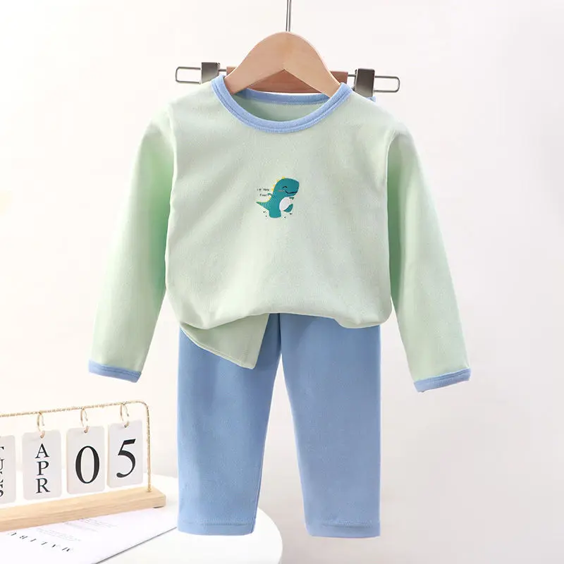 

Children's Spring Autumn New Fashion Pure Cotton Bottom Shirt, Fashionable Comfortable Versatile Kids Children's Clothing Suit