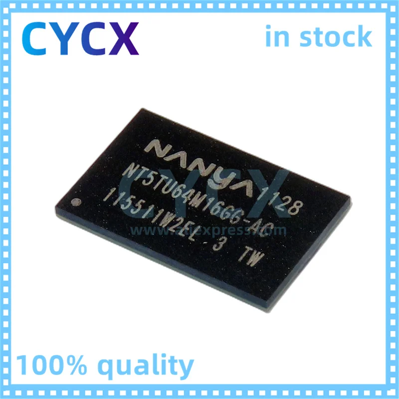 NT5TU64M16GG-AC FBGA84 Barang Baru DDR2 Partikel 64M * 16-Bit Stok Asli