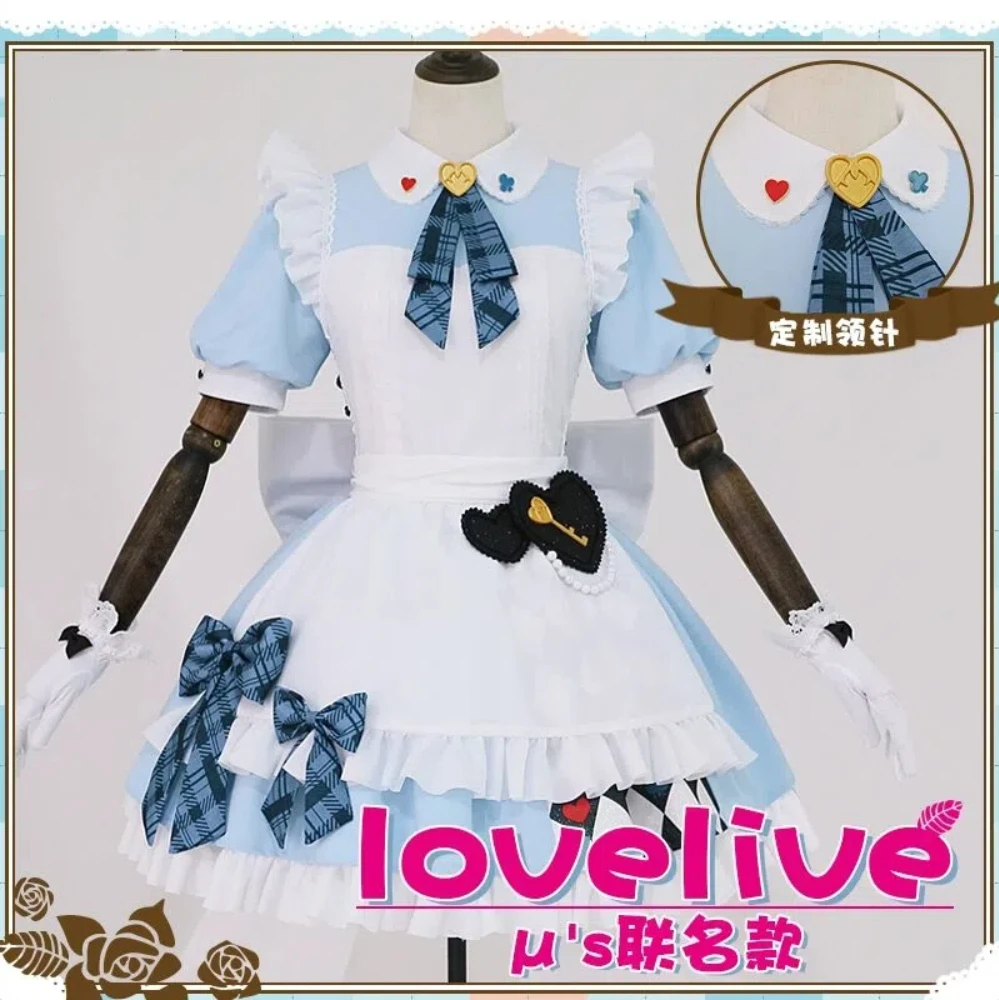 

COWOWO Lovelive Muse женский костюм Gigo Maid для косплея, потому что игра, аниме, вечерние униформа, одежда для ролевых игр на Хэллоуин