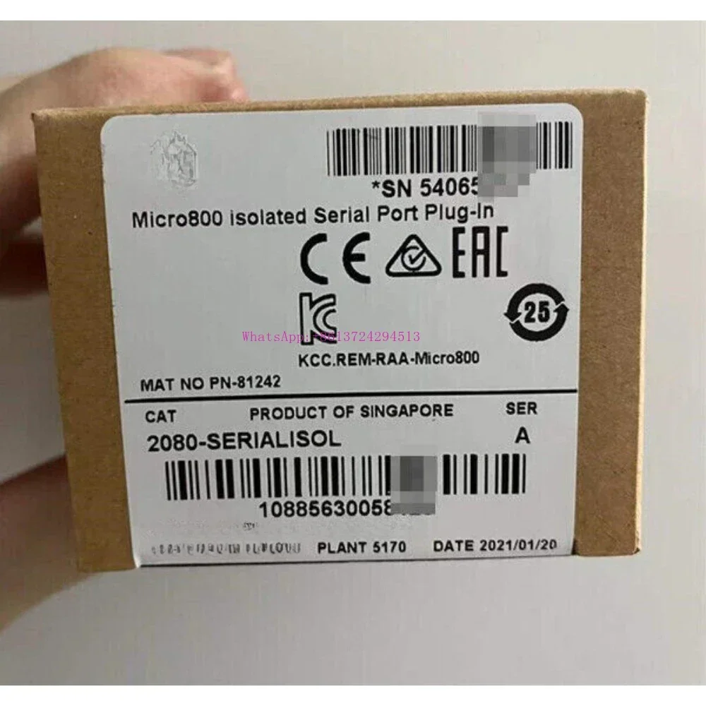 NEW SEALED 2080-SERIALISOL Micro800 Isolated Serial Port Plug-In