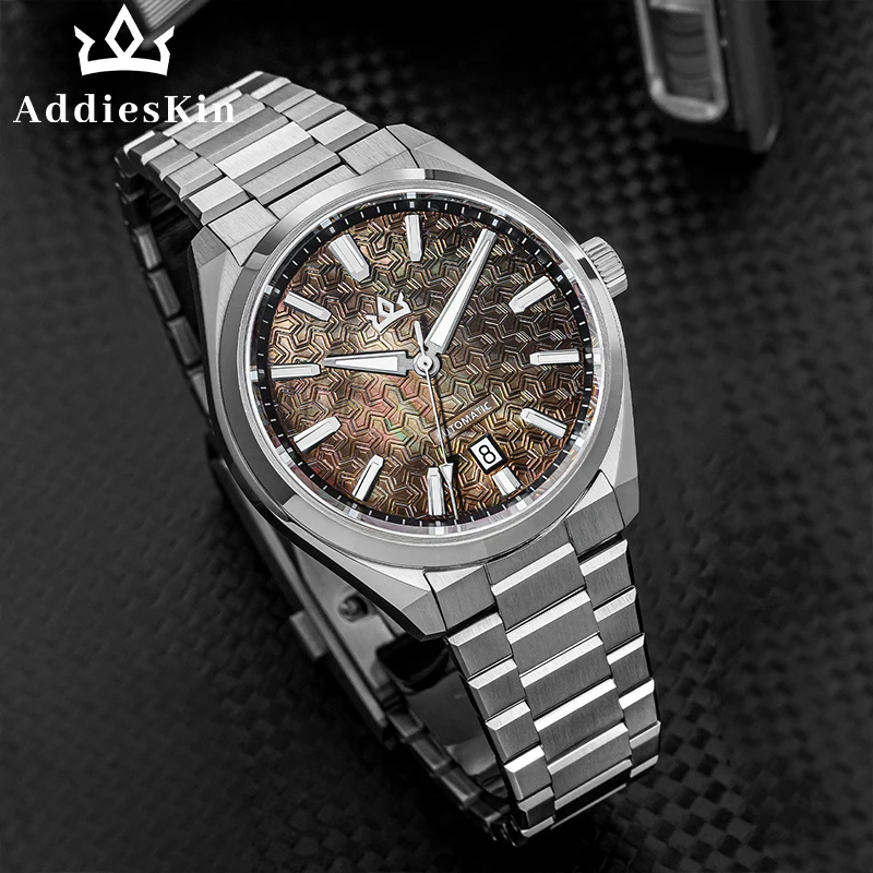 ADDIESKIN NEW Watches for man ST2130 Mechanical Movement Automatic Sapphire Glass 200m Water-Resistant Luminous Luxury Watch
