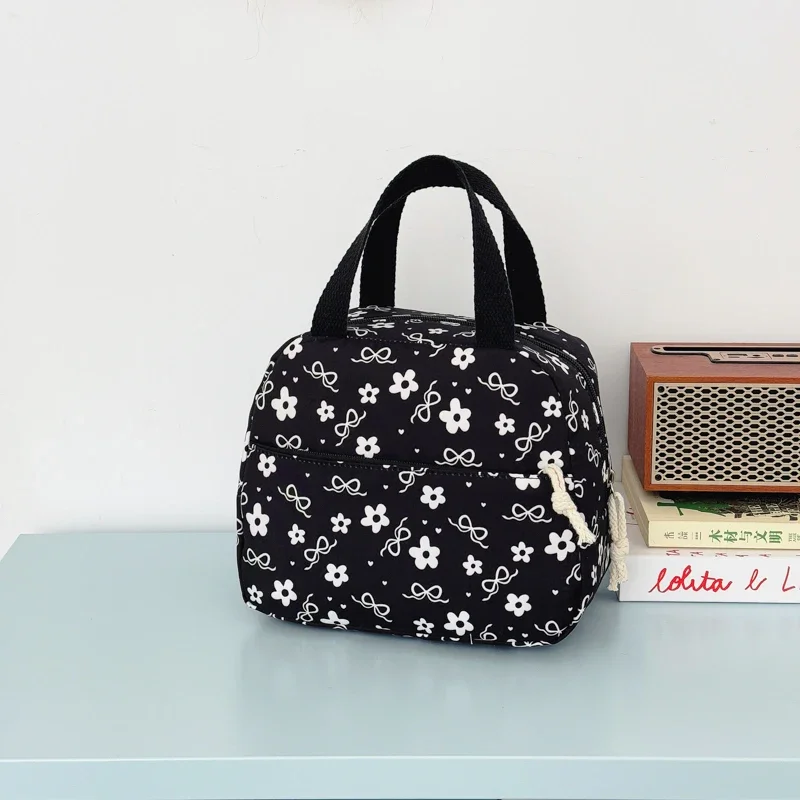 Hochwertiges, ästhetisches Rucksack-Set mit Blumenmuster, dreiteilig, aus leichtem Nylon, großes Fassungsvermögen, Mädchenrucksack, Campus-Studentenrucksack – Detail 24
