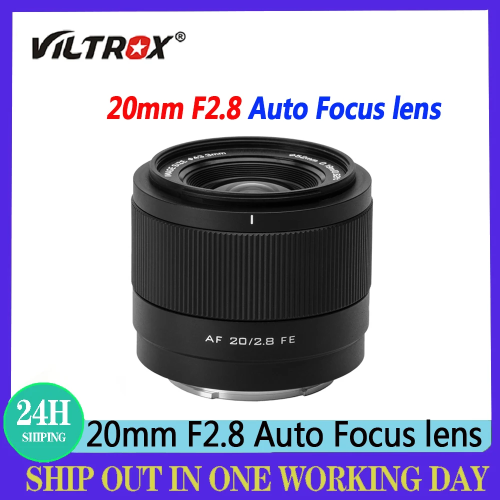 VILTROX 20 مللي متر F2.8 عدسة الكاميرا إطار كامل زاوية واسعة جدا عدسات التركيز التلقائي لسوني E نيكون Z جبل الكاميرا #1