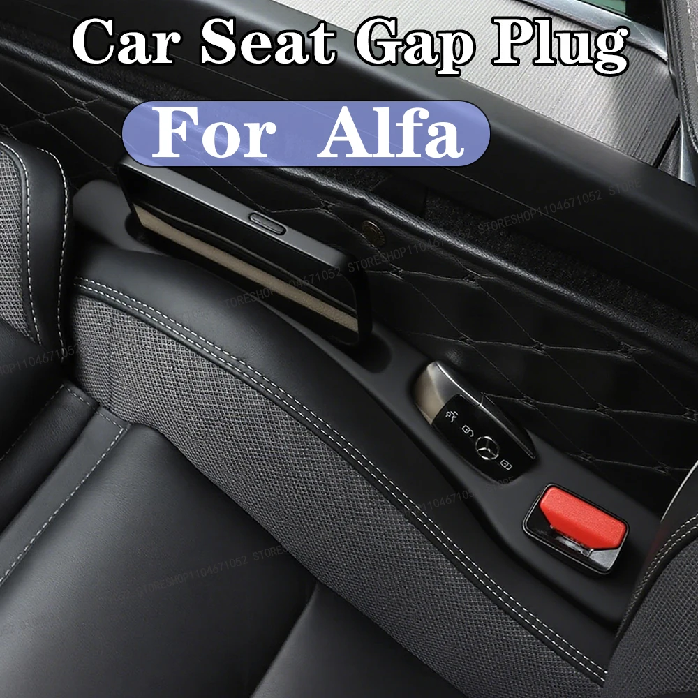 

Car Seat Gap Filler Crevice Storage Box Bag Interior Decoration Accessories For Alfa Giulia Stelvio Tonale 33Stradale Q4 Ibrida