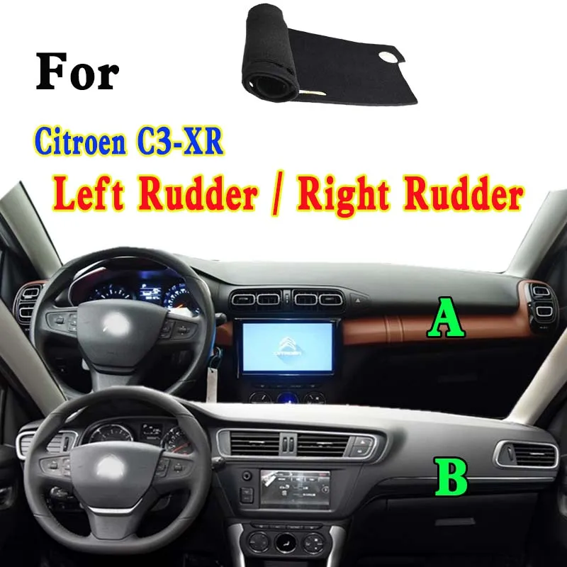 

For Citroen C3-XR C3L Accessories Car-Styling Dashboard Cover Instrument Panel Insulation Sunscreen Protective Pad