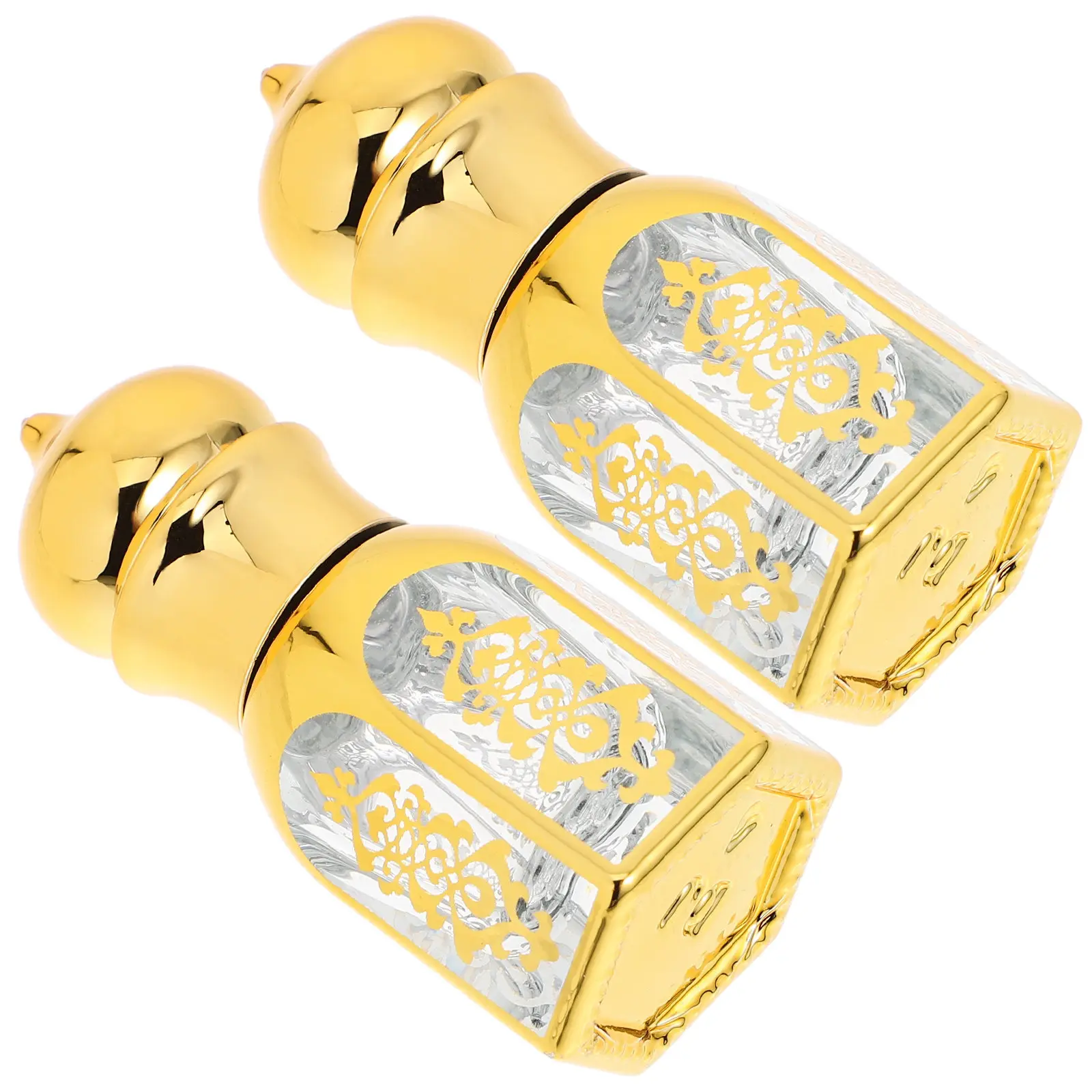 

2 шт. стеклянные пустые флаконы для эфирных масел с роликовым аппликатором, многоразовые, маленькие дорожные контейнеры для парфюмерии, портативные флаконы-роллеры для использования на улице