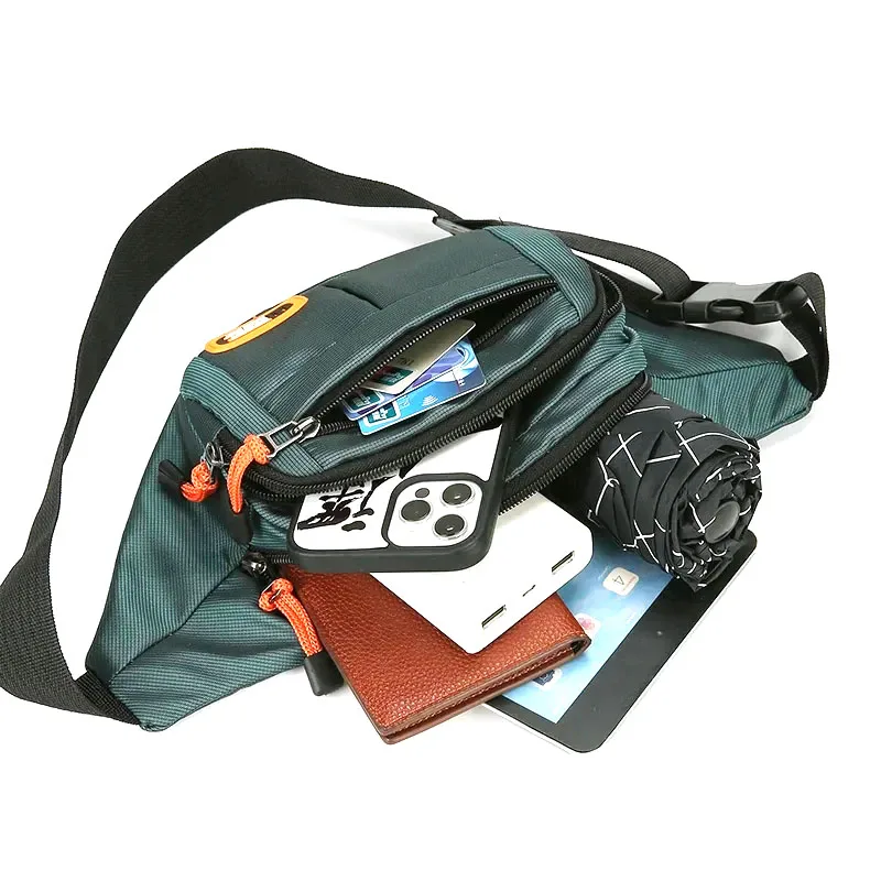 

Men Women Oxford Waterproof Waist Bag Multifunctional Wear-resistant Large Capacity Fanny Pack Outdoor Travel Crossbody