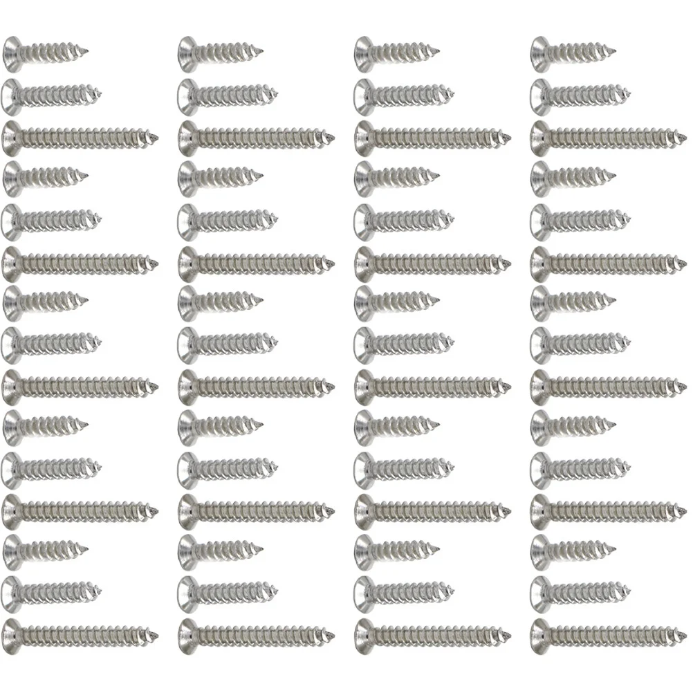 

300Pcs Stainless Steel Self-Tapping Screws Flat Head Assorted Sizes M4x12 16 25mm Wood Plastic Metal Sheet Metal Wall Plate