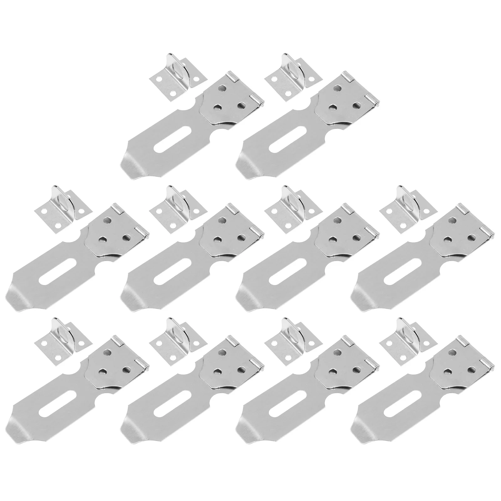 

10 шт., сверхмощная засов из нержавеющей стали, дверная защелка, навесной замок, застежка для окон, дверей, шкафов, ворот, клетки для домашних животных, противоугонная безопасность