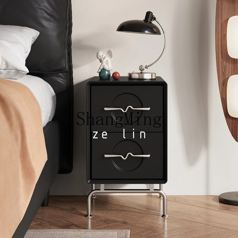 TF light luxury solid wood bedside table bedroom home simple modern chest of drawers small bedside table