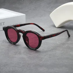New in Vintage Small Frame Round Sunglasses Women For Men Male Luxury Brand Designer Popular Steampunk Hip Hop Sun Glasses UV400