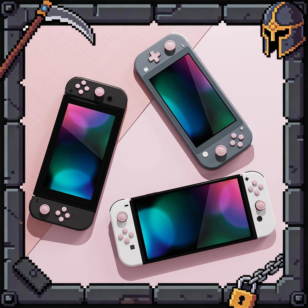 

Наклейки PlayVital NS Be In Common Use NSL Solid Color Cross Key Sticker для игровых контроллеров, защитные наклейки для геймпадов, подарки для геймеров