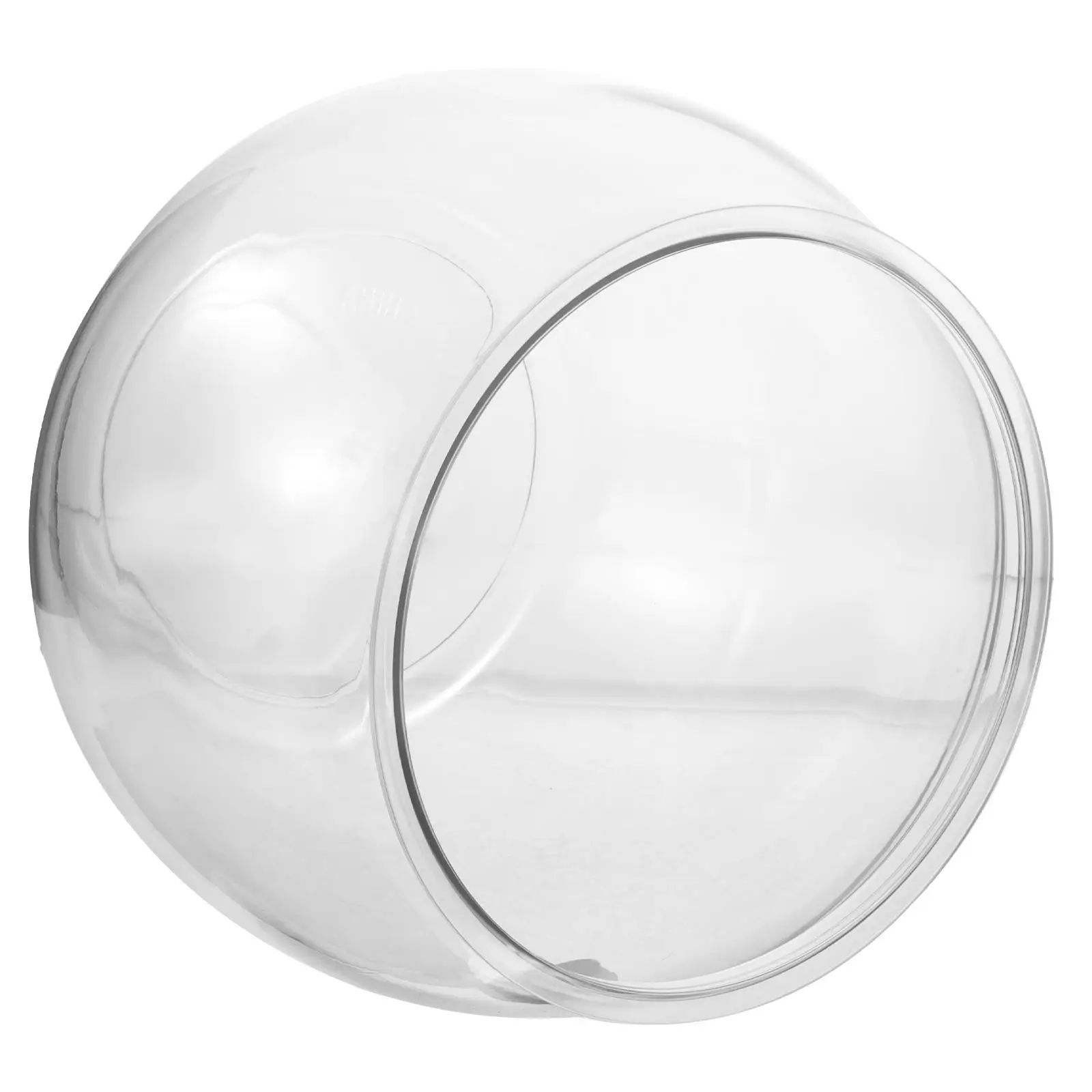 

Transparent Fish Desktop Bowl 9813 Plastic Decor Office Goldfish Aquarium Small Tabletop Fish Tank Pets Landscape Container