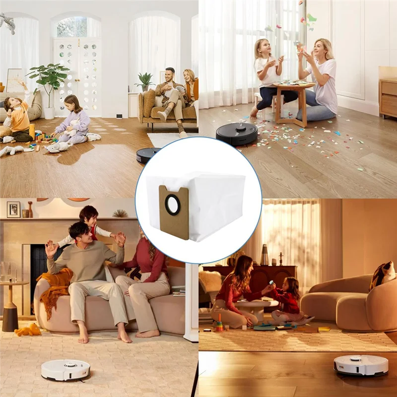 A74G-12 قطعة أكياس الغبار لملحقات Ecovacs Yeedi Y1 Plus أكياس الغبار المدمجة لتدوم طويلاً وتعمل بشكل جيد