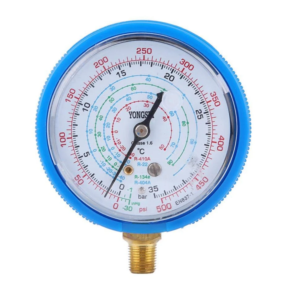 2Pcs Car Low Tester Gauge Car condizionatore d\'aria Kit manometro refrigerante per refrigerante R410A R134A R22