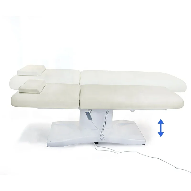 Lits de massage doux à colonne unique, siège de salon de beauté qualifiée ale, chaise de réglage d'angle, lit de massage électrique